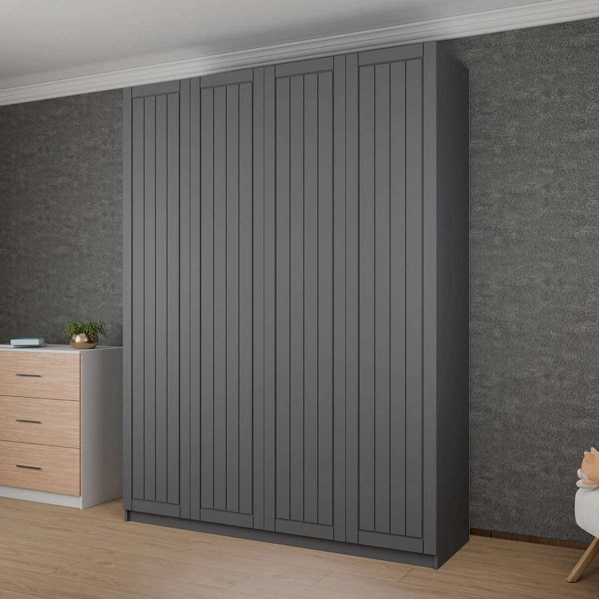 Мебельный фасад Денеб Графит